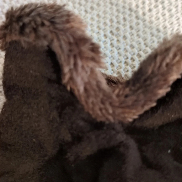 Suede leather gloves in dark brown 6 - Picture 2 of 4